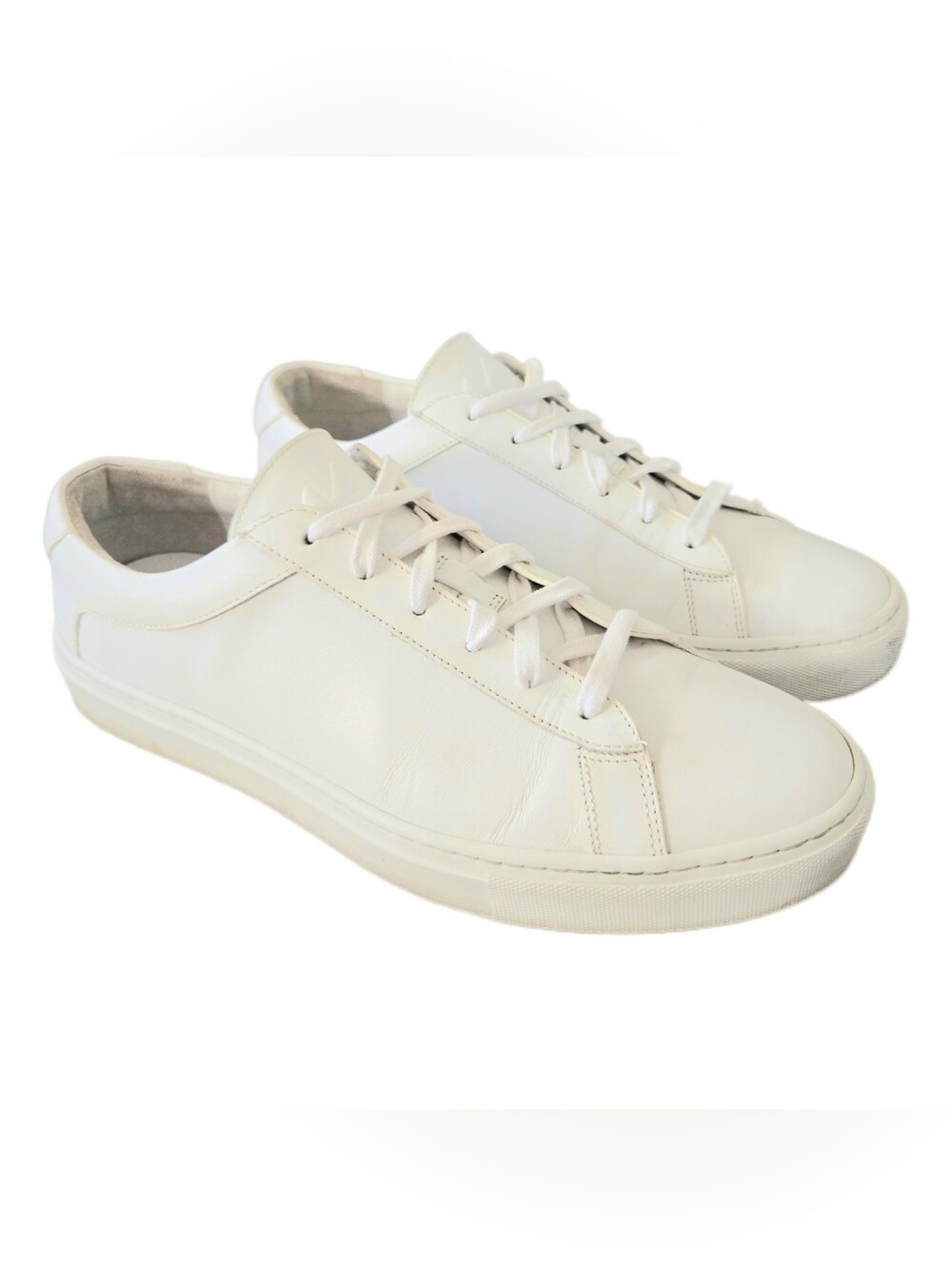 🖤 Men's Koio Capri Triple White Leather Sneakers, Size 10 Made in Italy